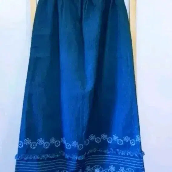 [BUNJANG] Denim Long Skirt / 중청 데님 롱스커트 에스닉