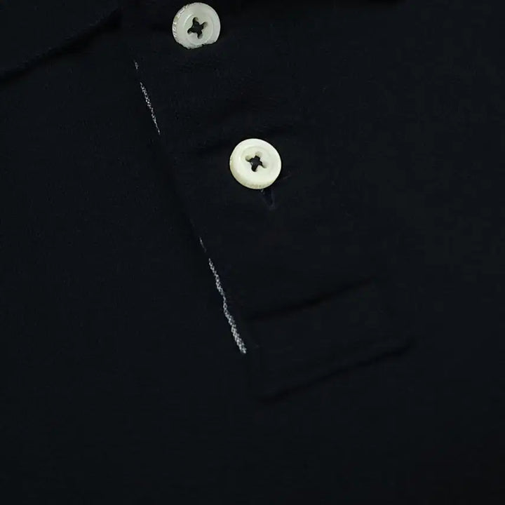 [SOLD OUT] (L)유니클로 남자 반팔 티셔츠 카라티 블랙 여름 캐주얼 W2949