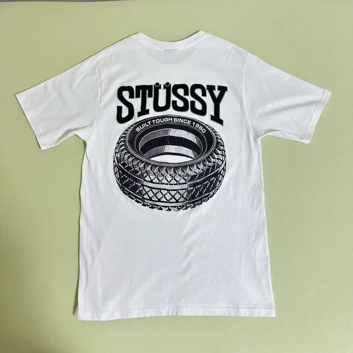 [BUNJANG] Stussy Tough Tread T-shirt White / 스투시 터프 트레드 티셔츠 반팔 화이트