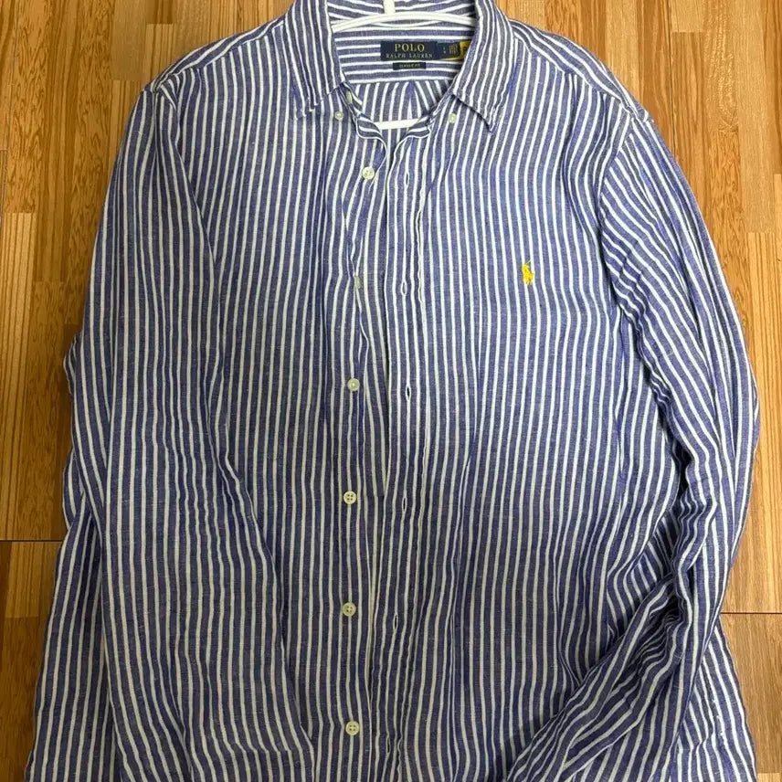 [SOLD OUT] 폴로 랄프로렌 스트라이프 셔츠 남방 (린넨) 클래식핏 L사이즈
