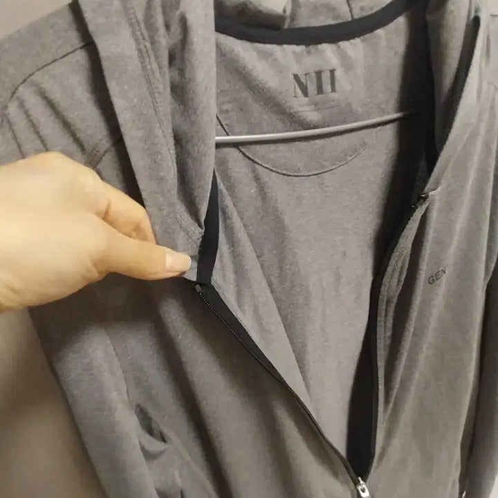 [BUNJANG] NII Gray Hoodie Zip-up (XL) / NII 회색 후드집업 ( XL )