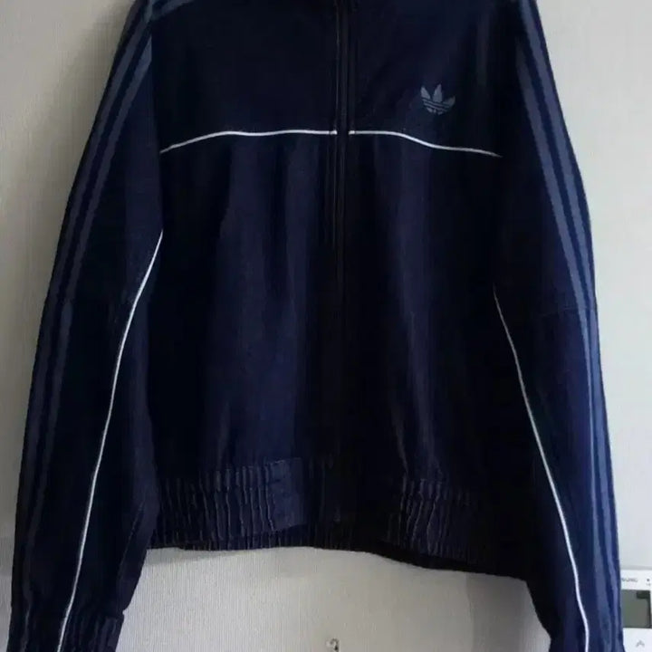 [BUNJANG] Adidas Denim Track Top Jersey Jacket (Size M) / 아디다스 데님 트랙탑 저지 져지집업 95/M