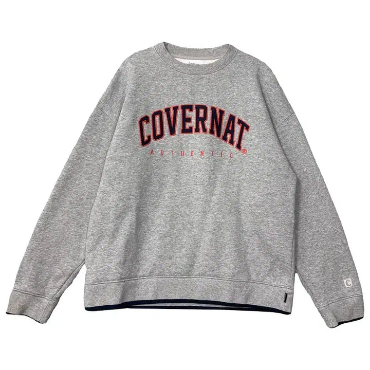 [BUNJANG] COVERNAT Printed Light Gray Sweatshirt (Size S) / 커버낫 프린팅 라이트 그레이 맨투맨 S