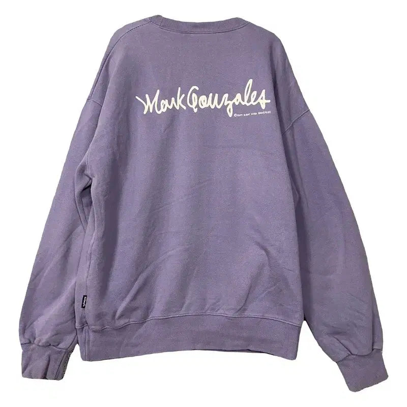 [BUNJANG] Mark Gonzales Light Purple Sweatshirt L / 마크곤잘레스 라이트 퍼플 맨투맨 L