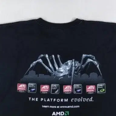 [BUNJANG] AMD Spider T-shirt XL / AMD 스파이더 반팔 티셔츠 XL