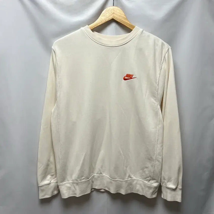 [BUNJANG] Nike French Terry Ivory Back Printing Sweatshirt / [정품/S] 나이키 프렌치테리 백프린팅 아이보리 맨투맨