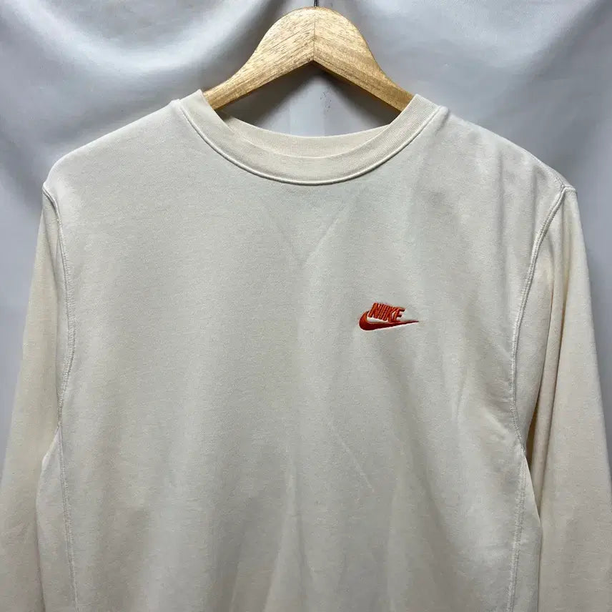 [BUNJANG] Nike French Terry Ivory Back Printing Sweatshirt / [정품/S] 나이키 프렌치테리 백프린팅 아이보리 맨투맨