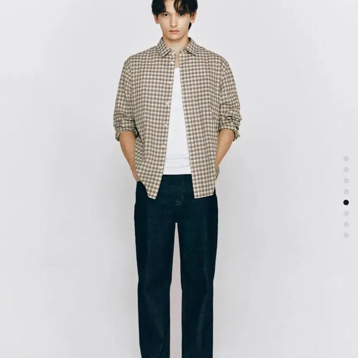[BUNJANG] Giordano Byun Wooseok Relaxed Fit Checkered Shirt (M Size) / 지오다노 [변우석] 남자 릴렉스핏 체크 셔츠 <M사이즈>