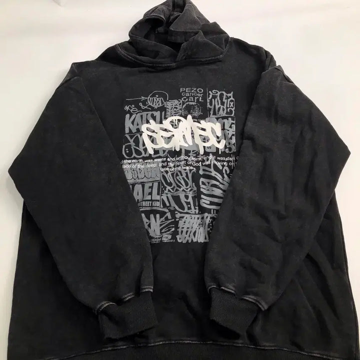 [SOLD OUT] 빈티지 워싱 그래피티 후드티