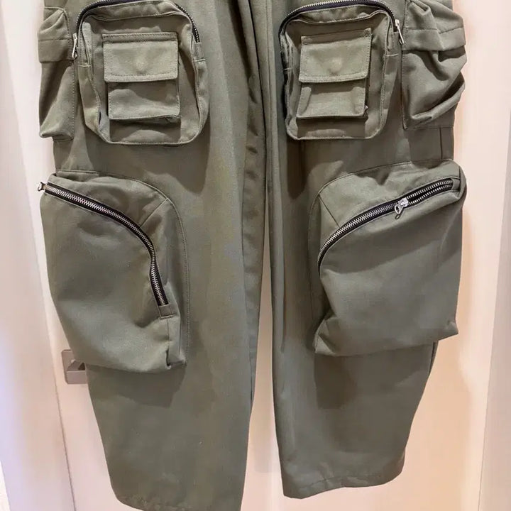 [BUNJANG] Nohnode Mechanic Cargo Pants Khaki / 2) 논노드 메카닉 카고 팬츠 카키
