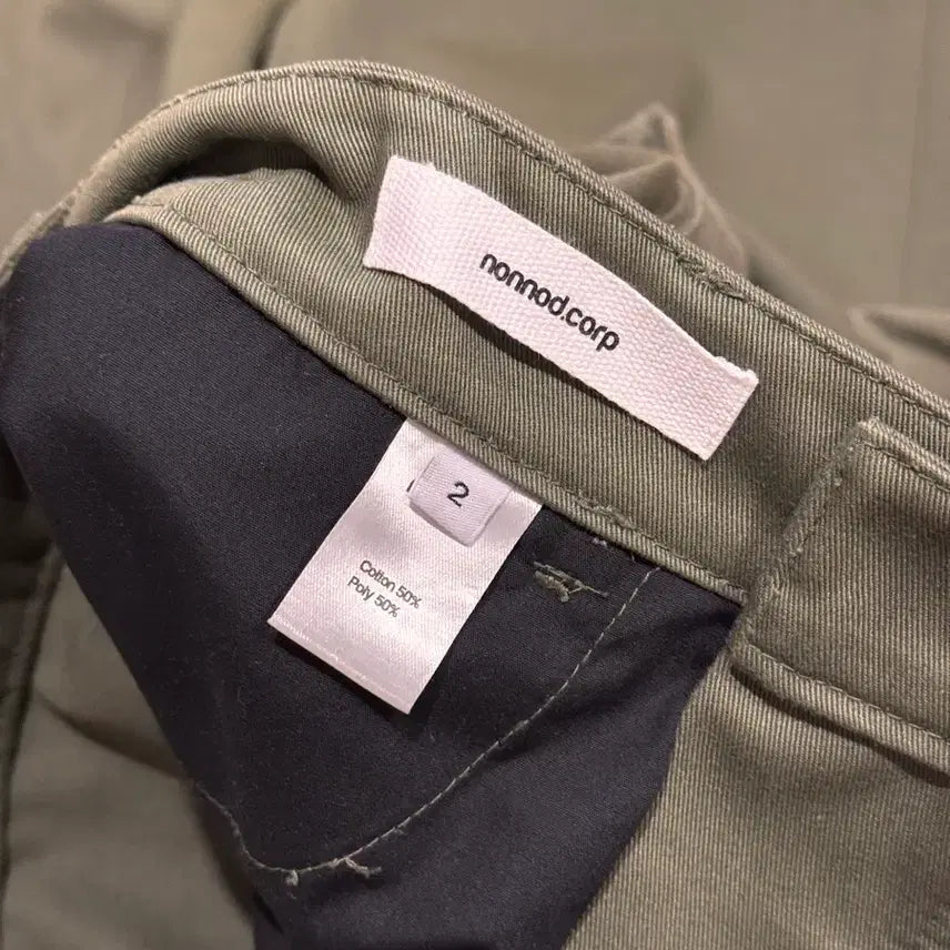 [BUNJANG] Nohnode Mechanic Cargo Pants Khaki / 2) 논노드 메카닉 카고 팬츠 카키