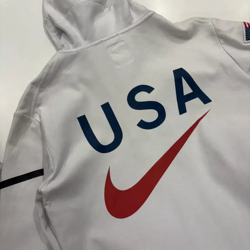 [SOLD OUT] [M] 나이키 USA 미국 국가대표 후드집업  화이트 D721