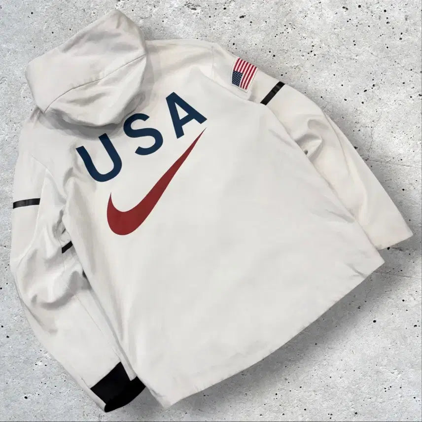 [SOLD OUT] [M] 나이키 USA 미국 국가대표 후드집업  화이트 D721
