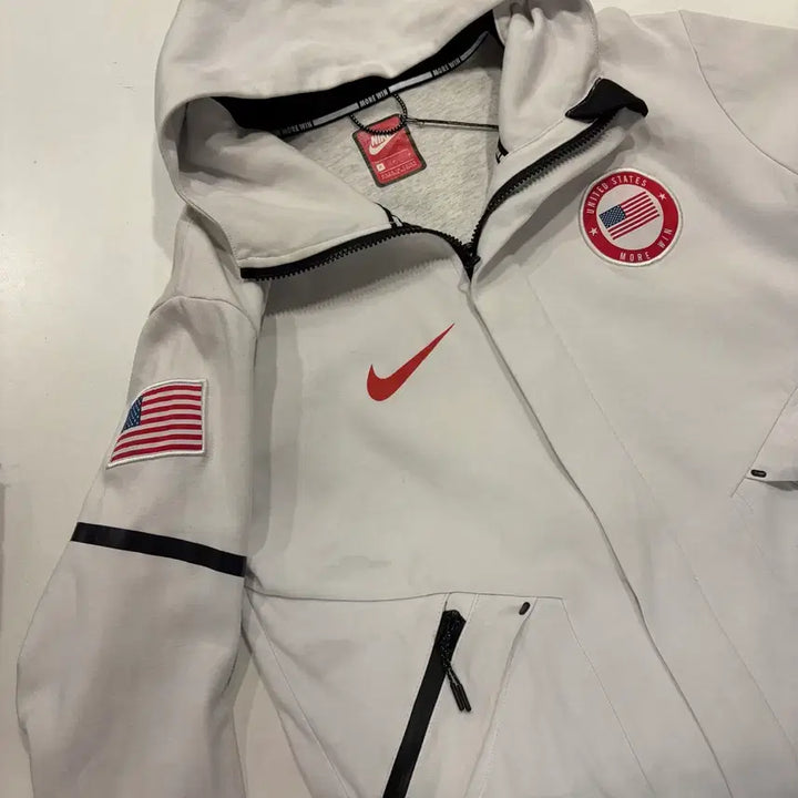 [SOLD OUT] [M] 나이키 USA 미국 국가대표 후드집업  화이트 D721