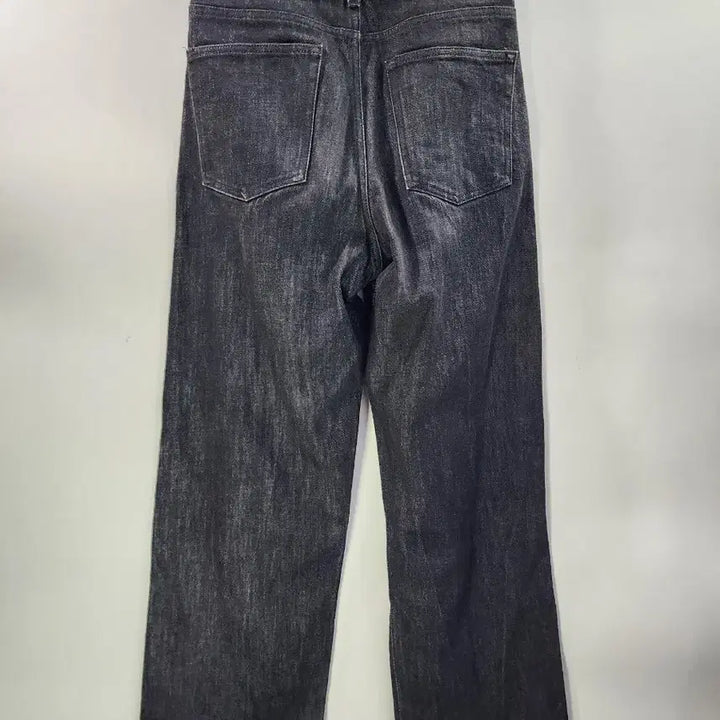 [BUNJANG] FOTTNERS Two Tuck Wide Black Jeans / [S] 파트너스 FOTTNERS 투턱 와이드 블랙 청바지 하이웨이스트 2