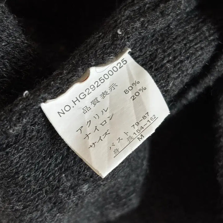 [BUNJANG] Honeysuckle Rose Charcoal Knit Short Sleeve Dress Top / 일본빈티지 honeysuckle rose 차콜 니트 반팔 원피스 탑