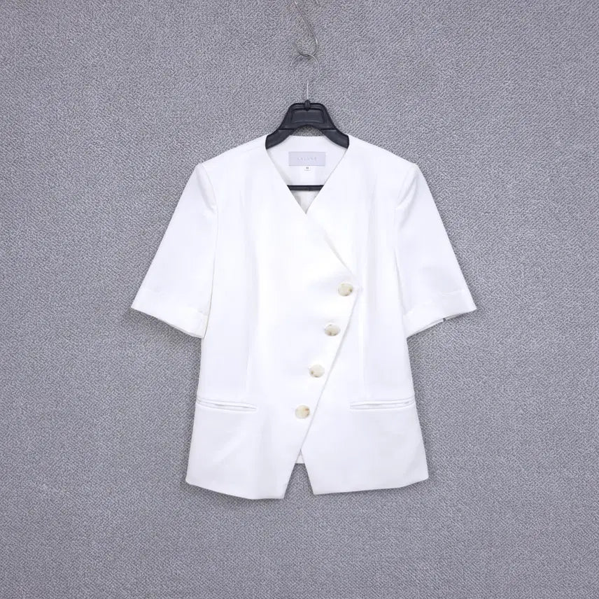[SOLD OUT] LALUNE 여성 봄/여름 크림화이트 반팔 자켓 55