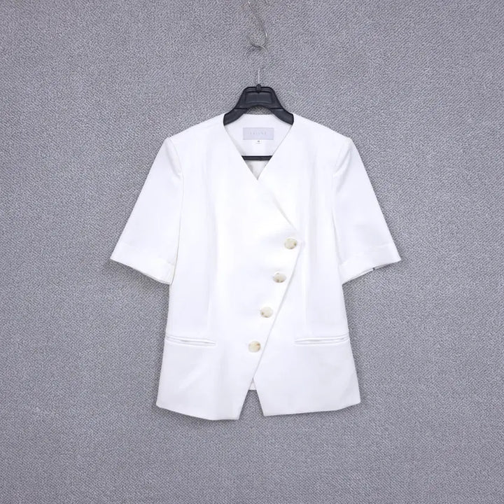 [SOLD OUT] LALUNE 여성 봄/여름 크림화이트 반팔 자켓 55