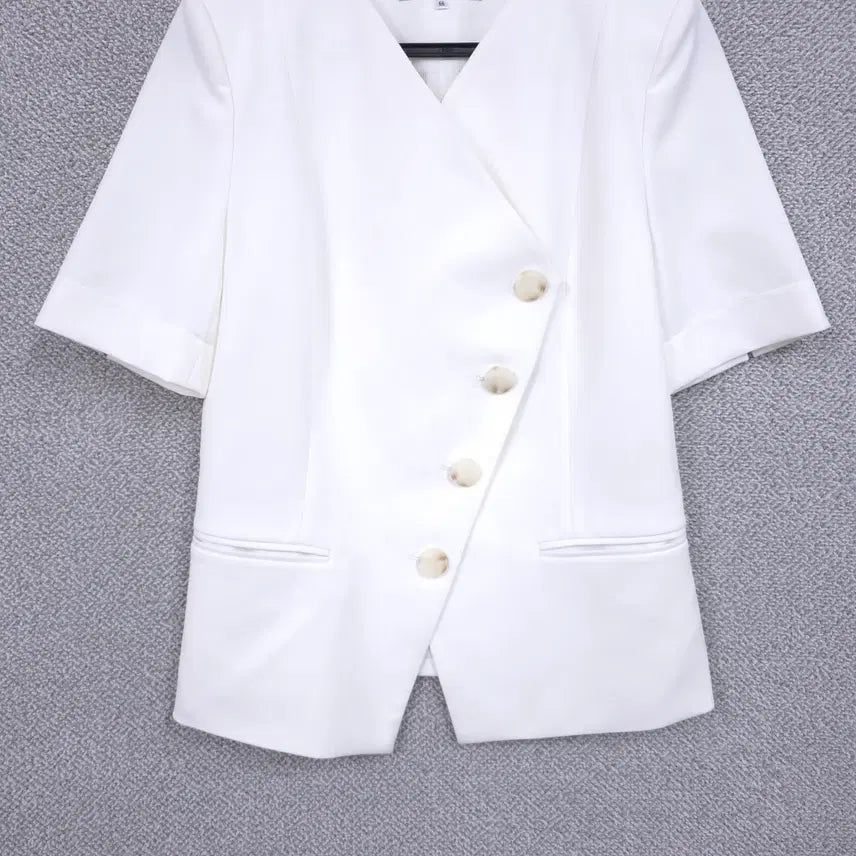 [SOLD OUT] LALUNE 여성 봄/여름 크림화이트 반팔 자켓 55