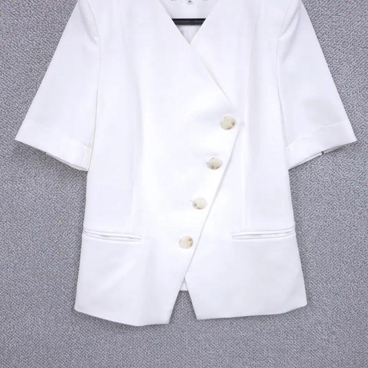 [SOLD OUT] LALUNE 여성 봄/여름 크림화이트 반팔 자켓 55