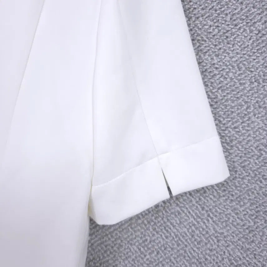 [SOLD OUT] LALUNE 여성 봄/여름 크림화이트 반팔 자켓 55