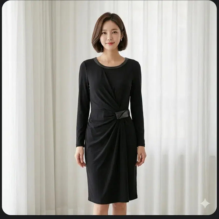 [BUNJANG] ISABEY Black Wrap Dress / ISABEY 브랜드의 매력적인 블랙 원피스