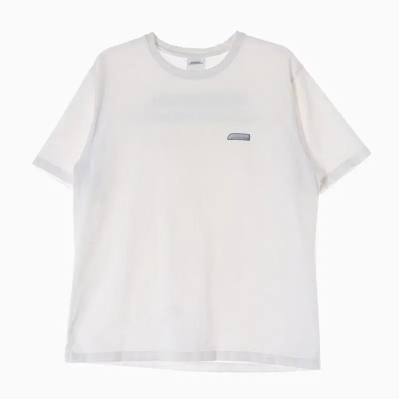 [BUNJANG] NOMANUAL White Back Logo Printed T-shirt L / 노매뉴얼 백로고 프린팅 화이트 반팔티 L