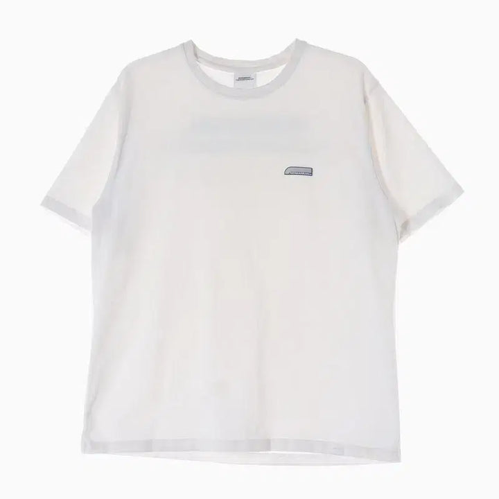 [BUNJANG] NOMANUAL White Back Logo Printed T-shirt L / 노매뉴얼 백로고 프린팅 화이트 반팔티 L