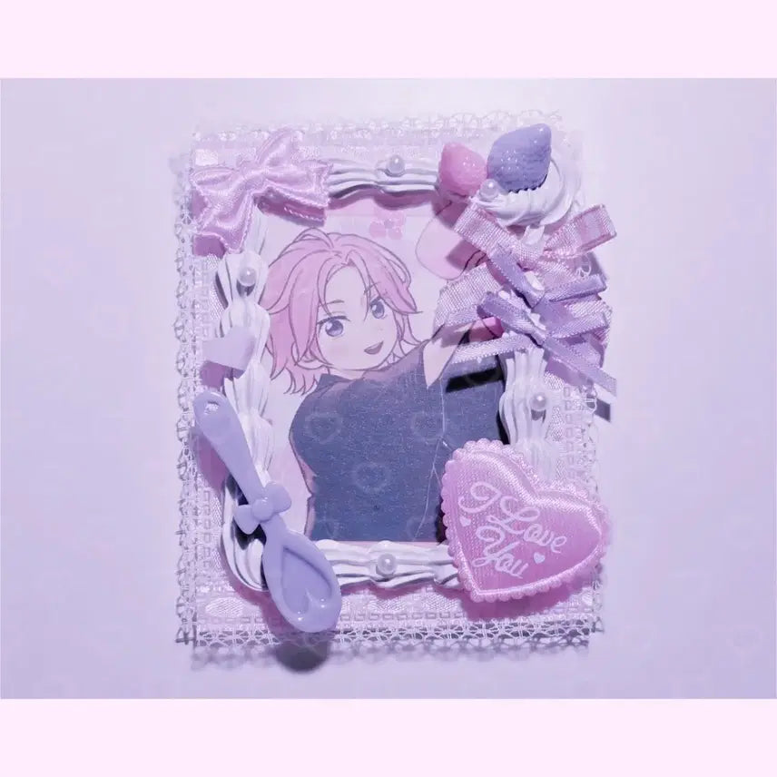 [SOLD OUT] 할인 중)포카홀더 탑꾸 탑로더 데코덴 휘핑 양산형 레이스 레진 핸드메이드