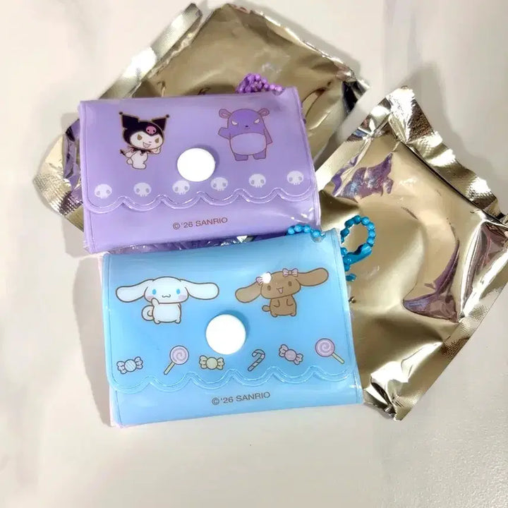 [SOLD OUT] 산리오 캔디봉봉 스티커 파우치 키링 쿠로미,시나모롤(판매/교환)