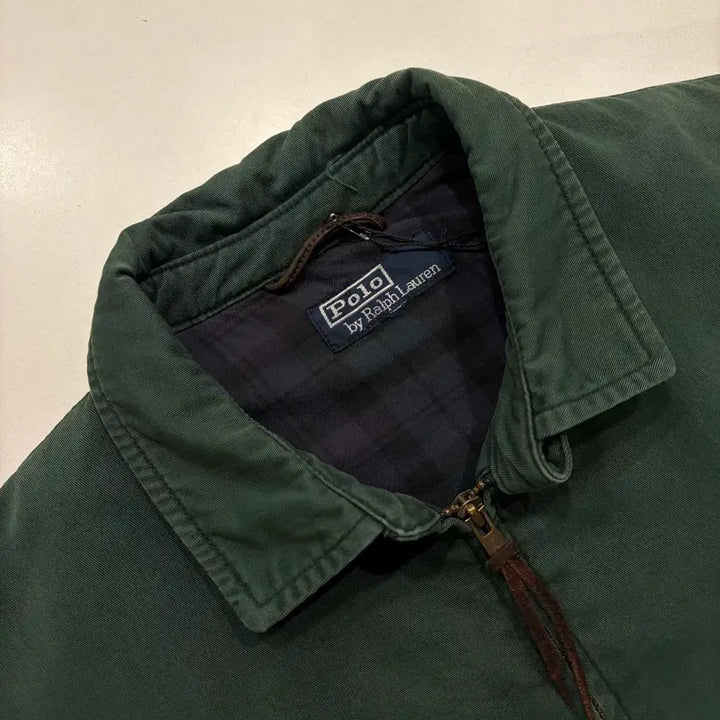 [BUNJANG] Polo Ralph Lauren Baracuta Blouson Green Jacket / 폴로 랄프로렌 바라쿠타 블루종 그린 점퍼 집업 자켓 D722