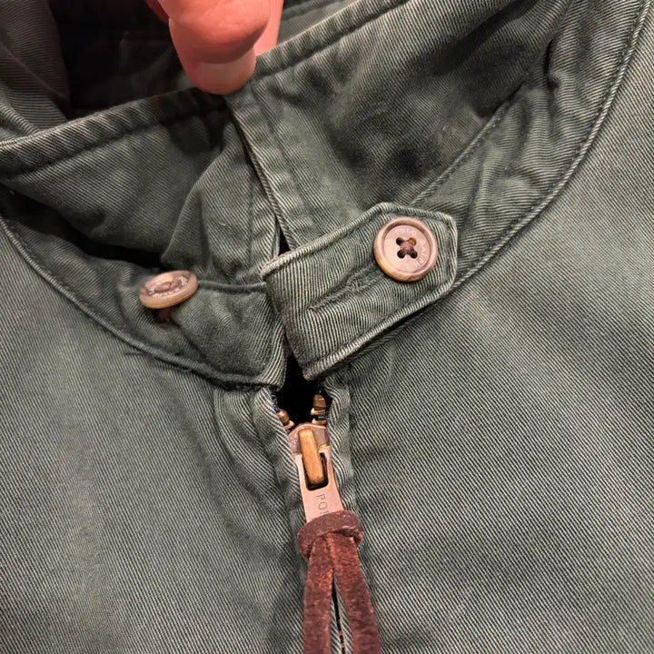 [BUNJANG] Polo Ralph Lauren Baracuta Blouson Green Jacket / 폴로 랄프로렌 바라쿠타 블루종 그린 점퍼 집업 자켓 D722