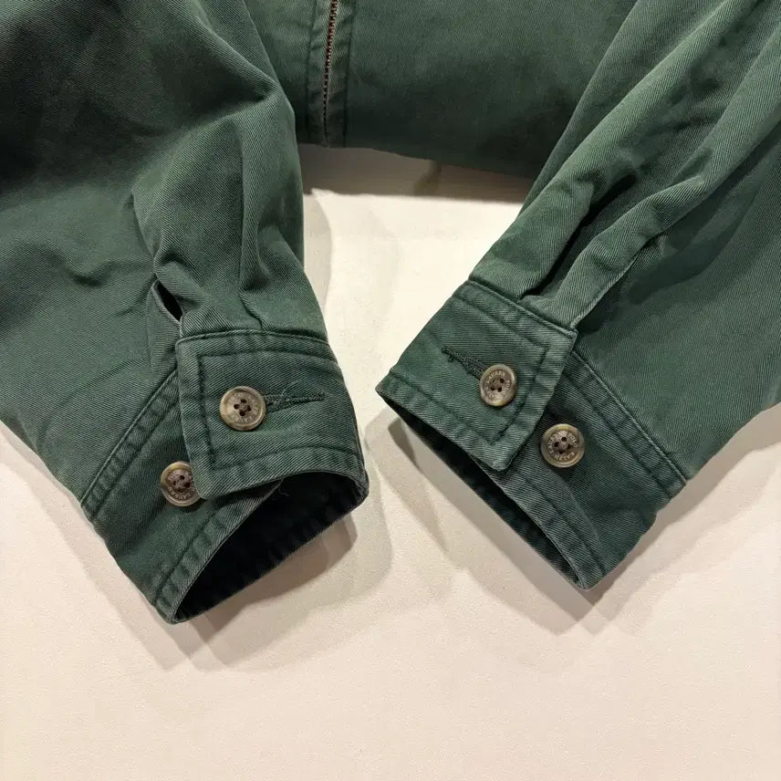 [BUNJANG] Polo Ralph Lauren Baracuta Blouson Green Jacket / 폴로 랄프로렌 바라쿠타 블루종 그린 점퍼 집업 자켓 D722