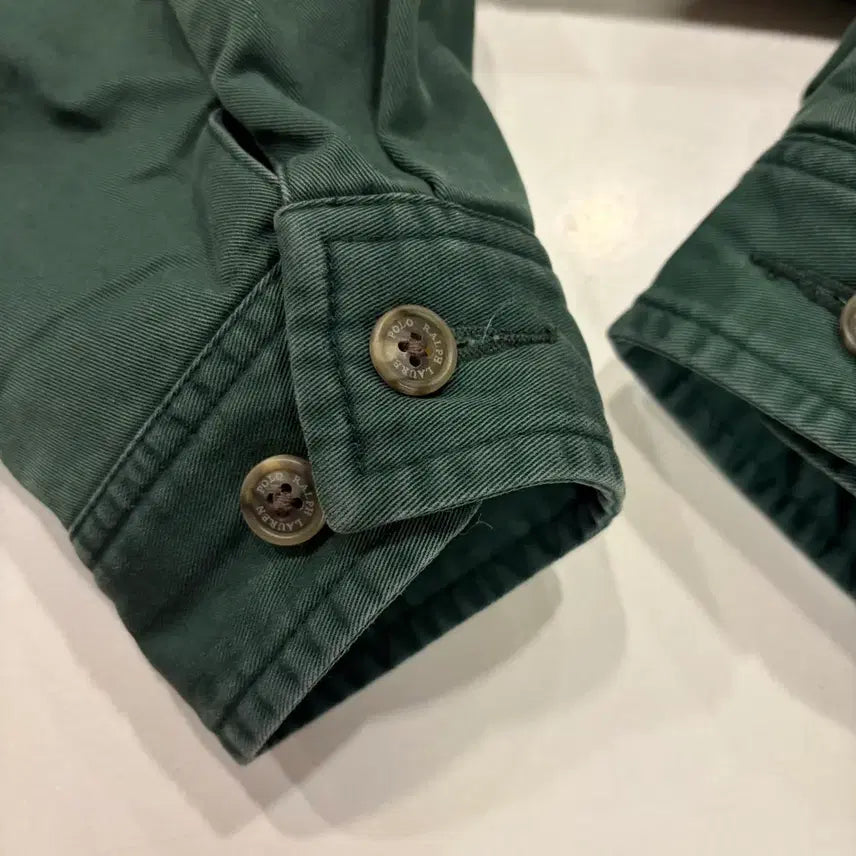[BUNJANG] Polo Ralph Lauren Baracuta Blouson Green Jacket / 폴로 랄프로렌 바라쿠타 블루종 그린 점퍼 집업 자켓 D722