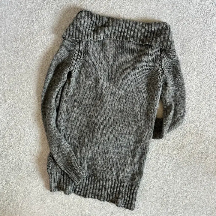 [BUNJANG] Jill Stuart Vintage Gray Long Knit Cardigan / 일본빈티지 질스튜어트 그레이 롱 니트 가디건