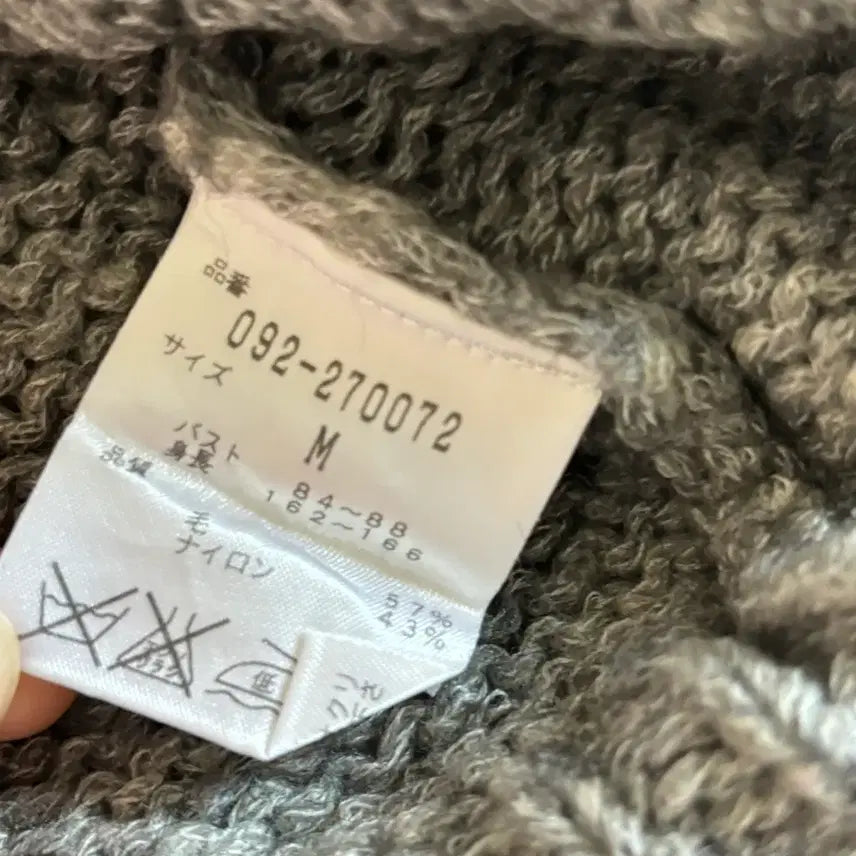 [BUNJANG] Jill Stuart Vintage Gray Long Knit Cardigan / 일본빈티지 질스튜어트 그레이 롱 니트 가디건