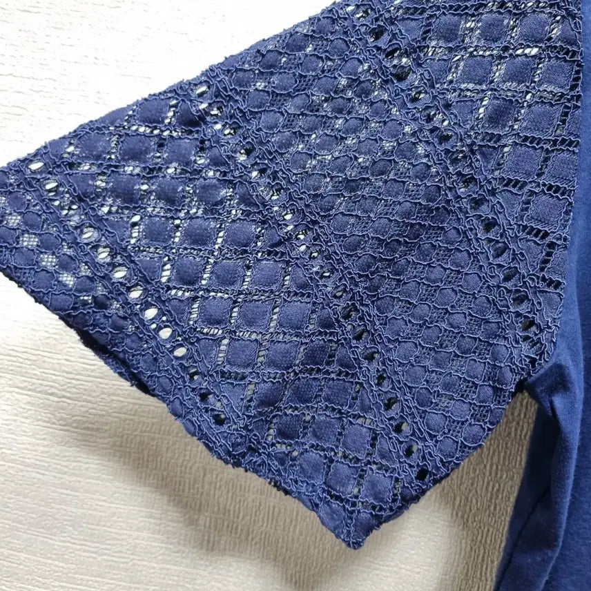 [BUNJANG] Unspecified Brand Lace Sleeve T-shirt / 바154 반팔 티셔츠