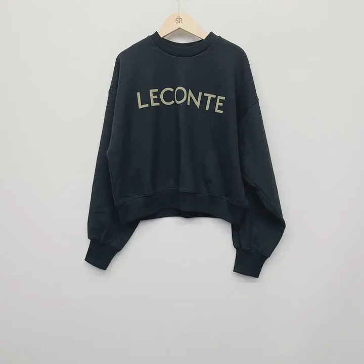 [BUNJANG] LECONTE Logo Oversized Sweatshirt / 르콩트 LECONTE 오버핏 로고 맨투맨 블랙 M