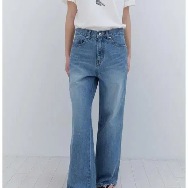 [BUNJANG] Lo61 Pien Wide Denim Pants / Lo61 와이드레그 데님 택달린새상품m