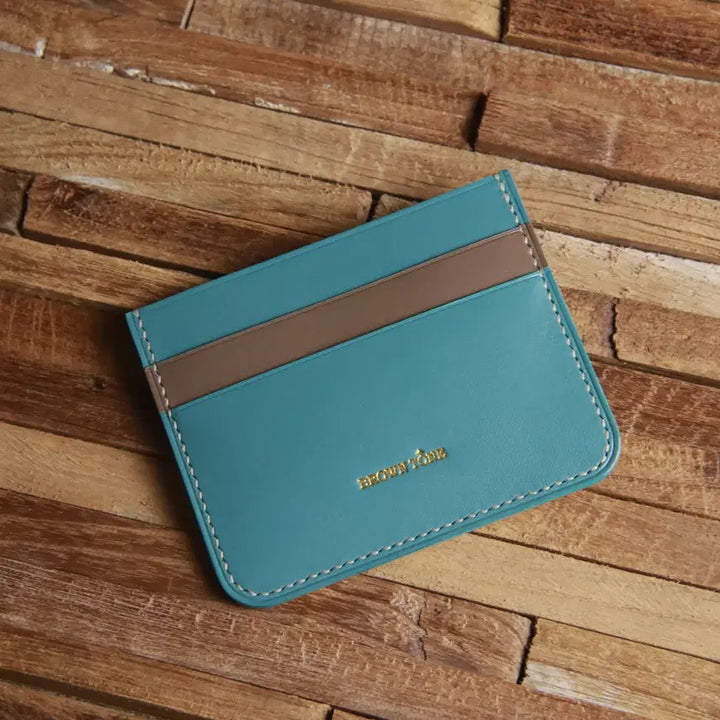 [BUNJANG] BROWNTONE Vegetable Tanned Leather Card Holder / 수제 베지터블가죽 카드지갑 카드홀더