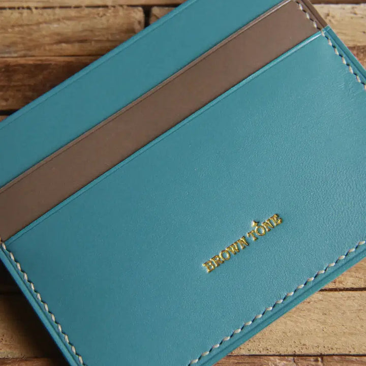 [BUNJANG] BROWNTONE Vegetable Tanned Leather Card Holder / 수제 베지터블가죽 카드지갑 카드홀더