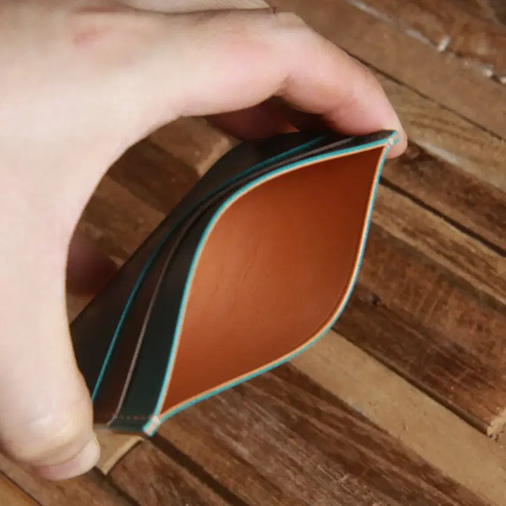 [BUNJANG] BROWNTONE Vegetable Tanned Leather Card Holder / 수제 베지터블가죽 카드지갑 카드홀더