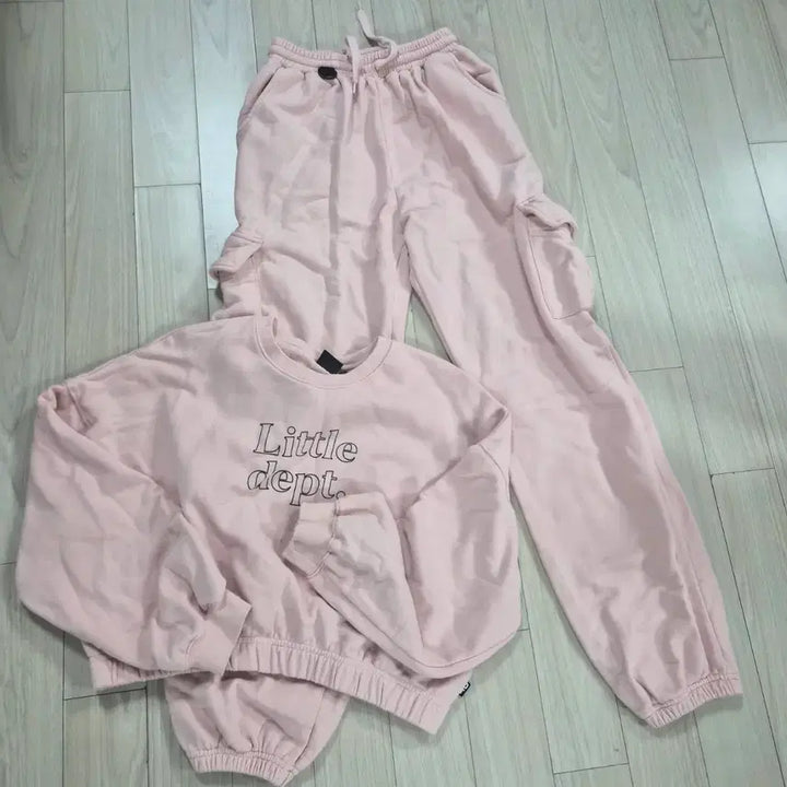 [BUNJANG] Little Dept. Pink Training Suit Set / Little dept. 핑크 트레이닝복 세트
