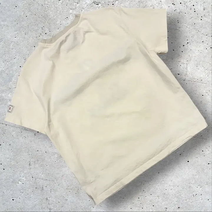[BUNJANG] Satur Bon Voyage Short-Sleeve T-Shirt Ivory / [S] 세터 Satur Bon Voyage 반팔 티셔츠 아이보리 D724