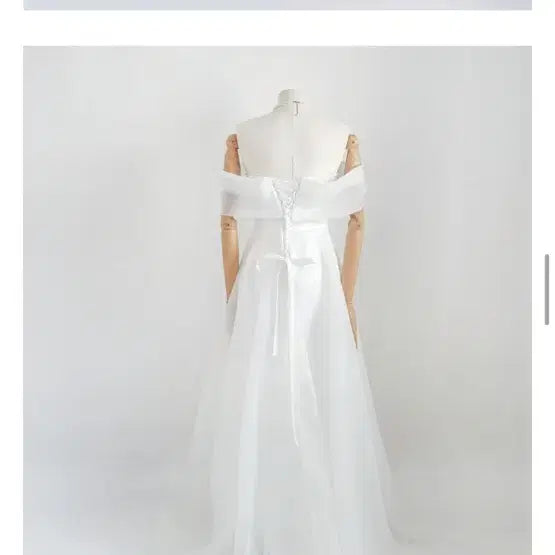 [SOLD OUT] 웨딩드레스 셀프 웨딩 드레스 오간자 드레스