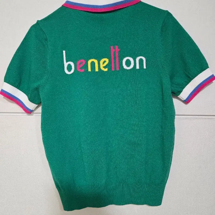 [SOLD OUT] 새상품)베네통 그린 반팔 니트
