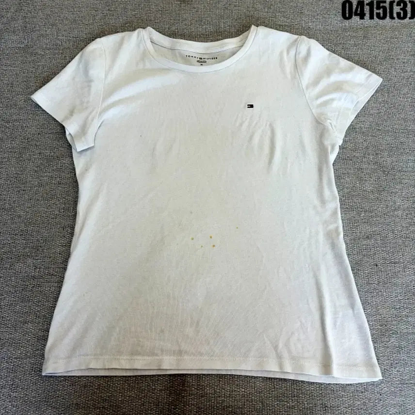 [BUNJANG] Tommy Hilfiger White Short Sleeve T-shirt / M 타미힐피거 흰색 반팔티 0415(3)