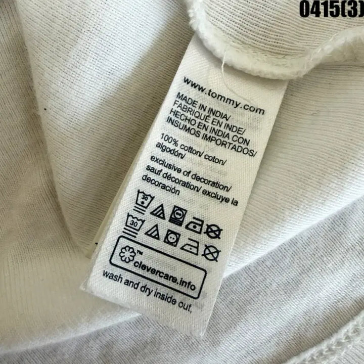 [BUNJANG] Tommy Hilfiger White Short Sleeve T-shirt / M 타미힐피거 흰색 반팔티 0415(3)