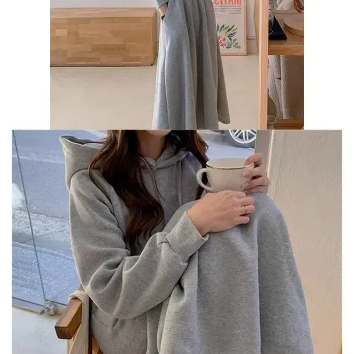 [SOLD OUT] 후드원피스 그레이 새상품