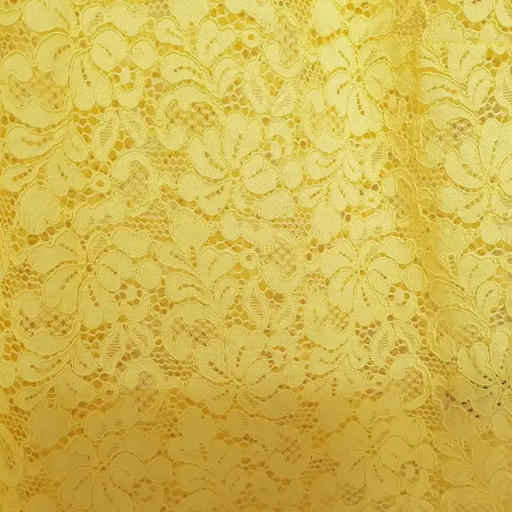 [BUNJANG] ZARA Lace Sheer Blouse - Yellow - Women&